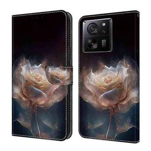 For Xiaomi 13T Pro Crystal Painted Leather Phone case(Peony)