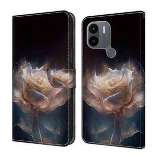 For Xiaomi Redmi A1/A1+ Crystal Painted Leather Phone case(Peony)