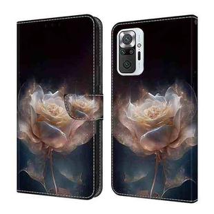 For Xiaomi Redmi Note 10 Pro Crystal Painted Leather Phone case(Peony)