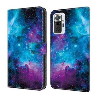 For Xiaomi Redmi Note 10 Pro Crystal Painted Leather Phone case(Starry Sky)