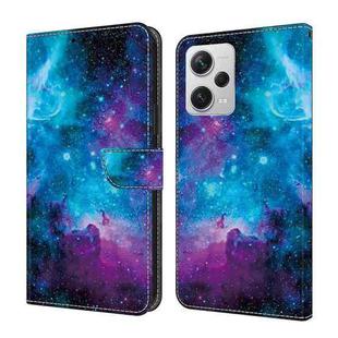 For Xiaomi Redmi Note 12 Pro+ 5G Global Crystal Painted Leather Phone case(Starry Sky)