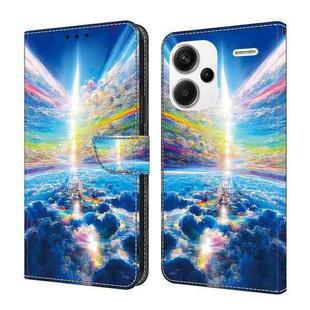 For Xiaomi Redmi Note 13 Pro+ Crystal Painted Leather Phone case(Colorful Sky)