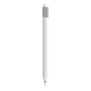 For Apple Pencil 3 Pencil Style Liquid Silicone Stylus Case(White)