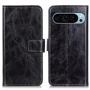 For Google Pixel 10 / 9 Retro Crazy Horse Texture Flip Leather Phone Case(Black)