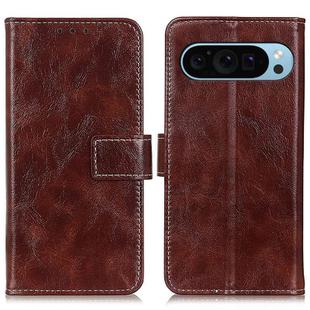 For Google Pixel 10 / 9 Retro Crazy Horse Texture Flip Leather Phone Case(Brown)