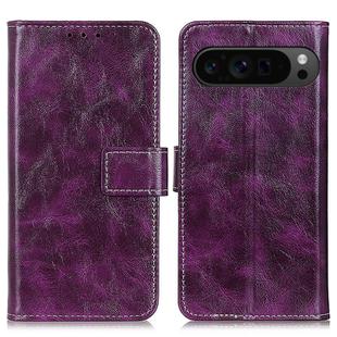 For Google Pixel 10 Pro / 9 Pro Retro Crazy Horse Texture Flip Leather Phone Case(Purple)