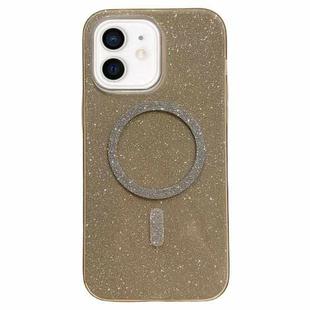 For iPhone 11 Glitter MagSafe Magnetic TPU Phone Case(Gold)