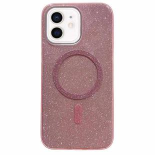 For iPhone 11 Glitter MagSafe Magnetic TPU Phone Case(Pink)