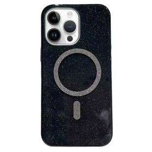 For iPhone 11 Pro Max Glitter MagSafe Magnetic TPU Phone Case(Black)