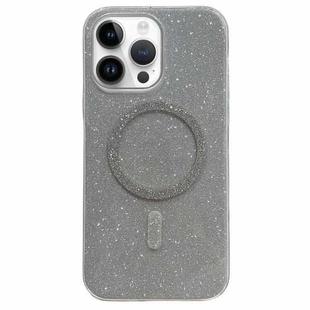 For iPhone 12 Pro Max Glitter MagSafe Magnetic TPU Phone Case(Silver)