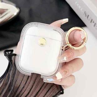 For AirPods 1 / 2 Magnetic Clear Armor TPU TWS Earphone Case(Tansparent)