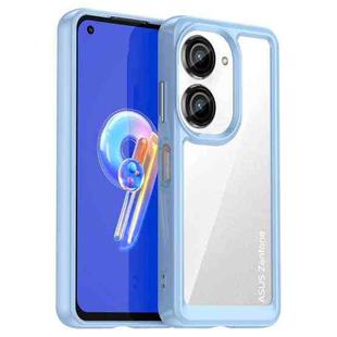 For Asus Zenfone 10 Colorful Series Acrylic Hybrid TPU Phone Case(Blue)