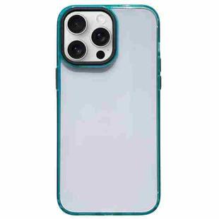 For iPhone 15 Pro Max 2 in 1 Acrylic Transparent Shockproof Phone Case(Green)