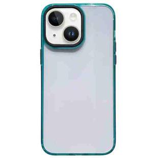 For iPhone 13 2 in 1 Acrylic Transparent Shockproof Phone Case(Green)