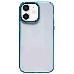 For iPhone 12 Pro Max 2 in 1 Acrylic Transparent Shockproof Phone Case(Green)