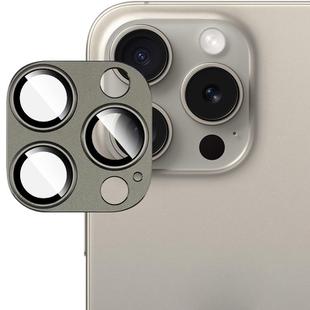 For iPhone 15 Pro Max / 15 Pro IMAK Metal Armor Premium Camera Protector Film(Grey)