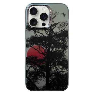 For iPhone 13 Pro Colored Silver Plating Sunset Phone Case(Left)