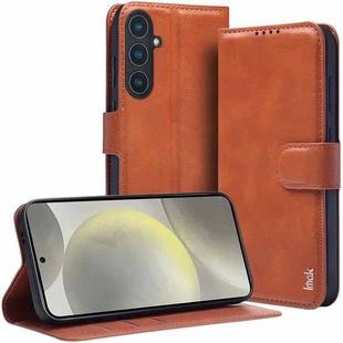 For Samsung Galaxy S24 5G IMAK Count Series Flip Leather Phone Case(Brown)
