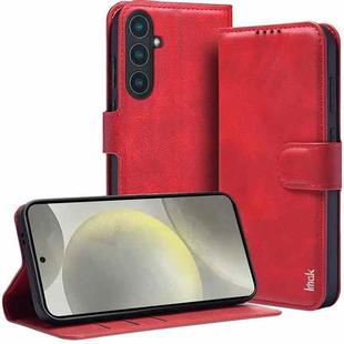 For Samsung Galaxy S24+ 5G IMAK Count Series Flip Leather Phone Case(Red)