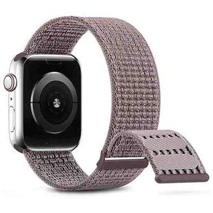 For Apple Watch Ultra 2 49mm Dual Hook and Loop Nylon Watch Band(Smoke Purple)