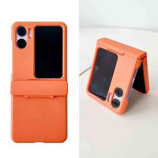 For OPPO Find N2 Flip Skin Feel PC Full Coverage Shockproof Phone Case(Orange)