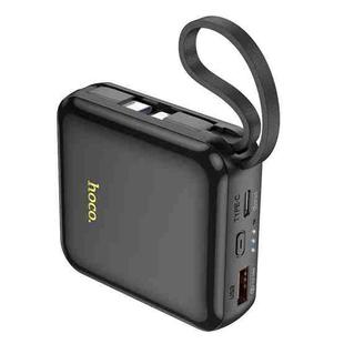 Hoco Q23 Blade 22.5W + PD 20W 10000mAh Fully Compatible Power Bank with Cable(Black)