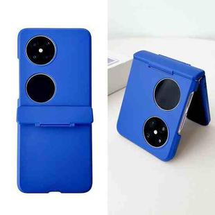 For Huawei P50 Pocket Skin Feel PC Full Coverage Shockproof Phone Case(Blue)