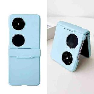 For Huawei P50 Pocket Skin Feel PC Full Coverage Shockproof Phone Case(Light Blue)