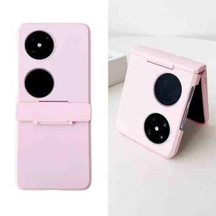 For Huawei P50 Pocket Skin Feel PC Full Coverage Shockproof Phone Case(Pink)