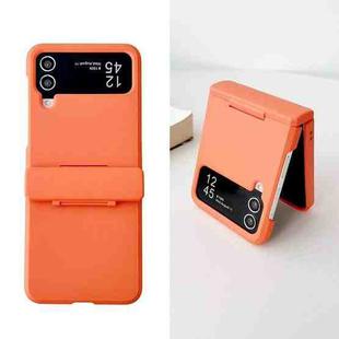 For Samsung Galaxy Z Flip3 5G Skin Feel PC Full Coverage Shockproof Phone Case(Orange)