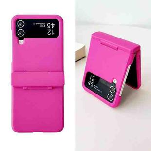 For Samsung Galaxy Z Flip4 5G Skin Feel PC Full Coverage Shockproof Phone Case(Rose Red)