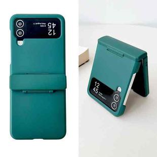 For Samsung Galaxy Z Flip4 5G Skin Feel PC Full Coverage Shockproof Phone Case(Dark Green)