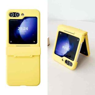 For Samsung Galaxy Z Flip5 5G Skin Feel PC Full Coverage Shockproof Phone Case(Yellow)