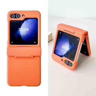 For Samsung Galaxy Z Flip5 5G Skin Feel PC Full Coverage Shockproof Phone Case(Orange)