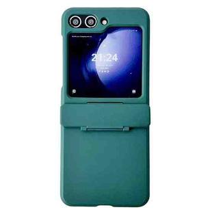 For Samsung Galaxy Z Flip6 Skin Feel PC Full Coverage Shockproof Phone Case(Dark Green)