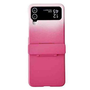 For Samsung Galaxy Z Flip6 Skin Feel PC Full Coverage Shockproof Phone Case(Pink+Red)