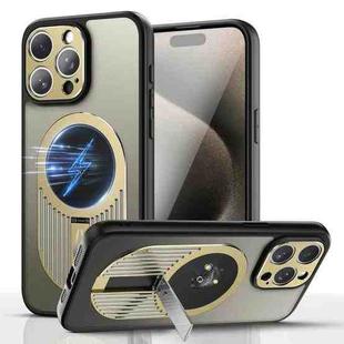For iPhone 12 Pro Max Heat Dissipation Aromatherapy Holder Phone Case(Gold)