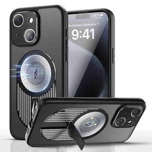 For iPhone 14 Heat Dissipation Aromatherapy Holder Phone Case(Black)