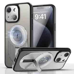 For iPhone 14 Heat Dissipation Aromatherapy Holder Phone Case(Silver)