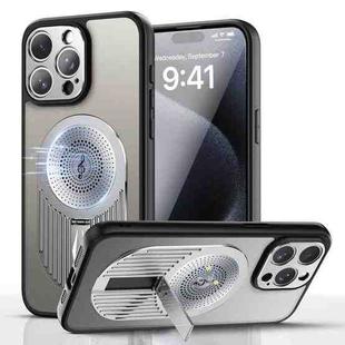 For iPhone 14 Pro Heat Dissipation Aromatherapy Holder Phone Case(Silver)