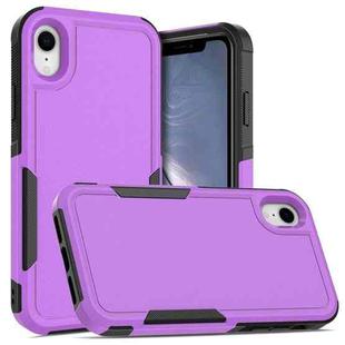 For iPhone XR 2 in 1 PC + TPU Phone Case(Purple)