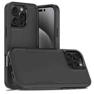 For iPhone 16 Pro Max 2 in 1 PC + TPU Phone Case(Black)