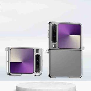 For Huawei Pura X Gradient Color Skin Feel PC Full Coverage Shockproof Phone Case(Transparent)