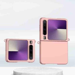 For Huawei Pura X Gradient Color Skin Feel PC Full Coverage Shockproof Phone Case(Pink)