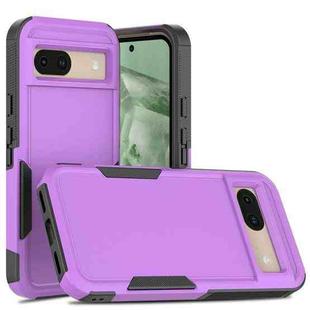 For Google Pixel 8a 2 in 1 PC + TPU Phone Case(Purple)