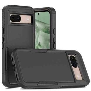 For Google Pixel 8a 2 in 1 PC + TPU Phone Case(Black)