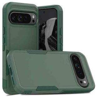 For Google Pixel 9 Pro XL 2 in 1 PC + TPU Phone Case(Dark Green)