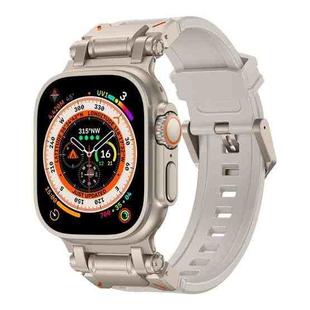 For Apple Watch Ultra 49mm Explorer TPU Watch Band(Titanium Starlight)