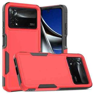 For Xiaomi Poco X4 Pro 5G 2 in 1 PC + TPU Phone Case(Red)