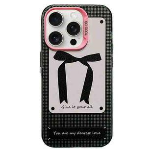 For iPhone 15 Pro Max Sweet Cool Bow PC Phone Case(Bow Tie)